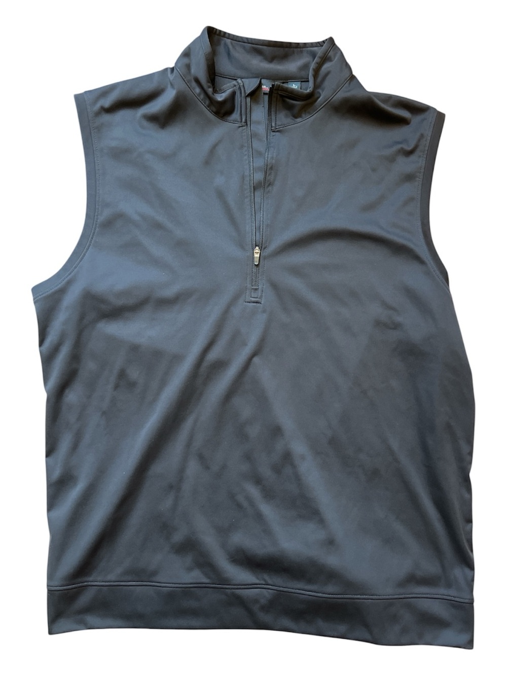 Lot of 2 Walter Hagen Mens Golf Vests Black & Slate Grey Size Large Quarter Zip - Picture 2 of 8